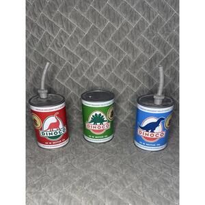 Disney Parks Cars DINOCO Motor Oil Can Sipper Cup Set of all 3 Please Read Desc